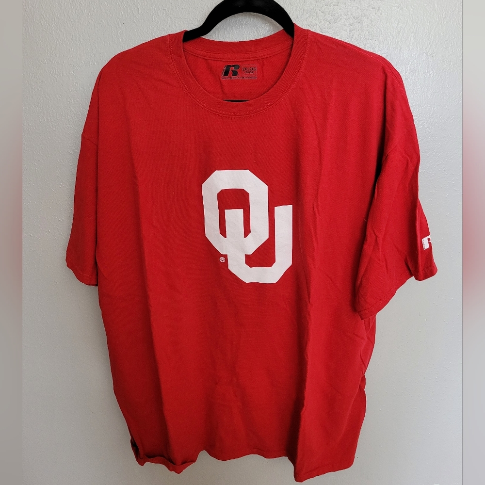 Plus Size Russell OU Sooners T-Shirt 2x Red